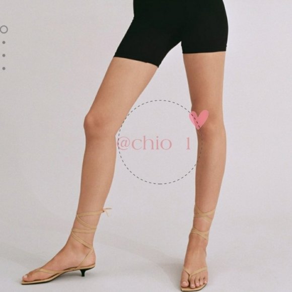 NEW ZARA STRAPPY KITTEN HEEL LEATHER SANDAL - Picture 6 of 8